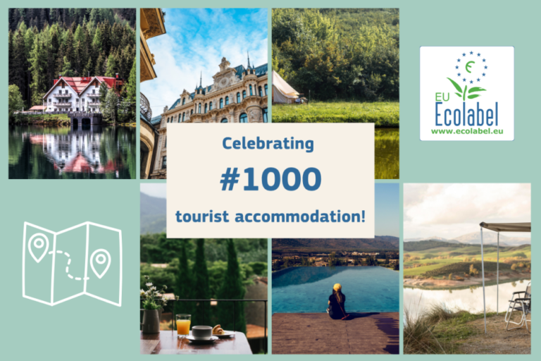 Službeni vizual Europske komisije povodom 1000 EU Ecolabel certificiranih turističkih smještaja