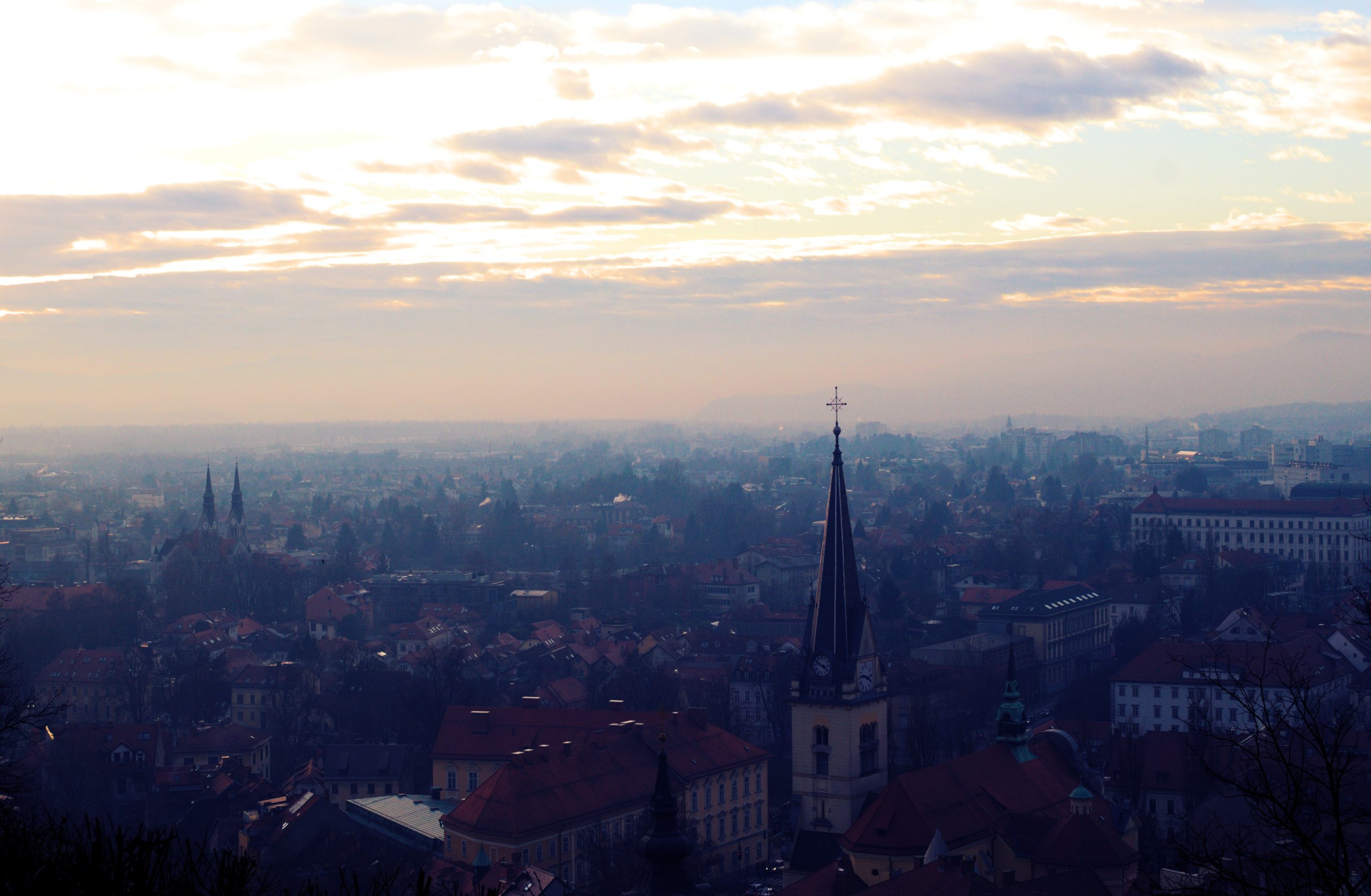 Pogled prema ljubljanskoj četvrti Trnovo