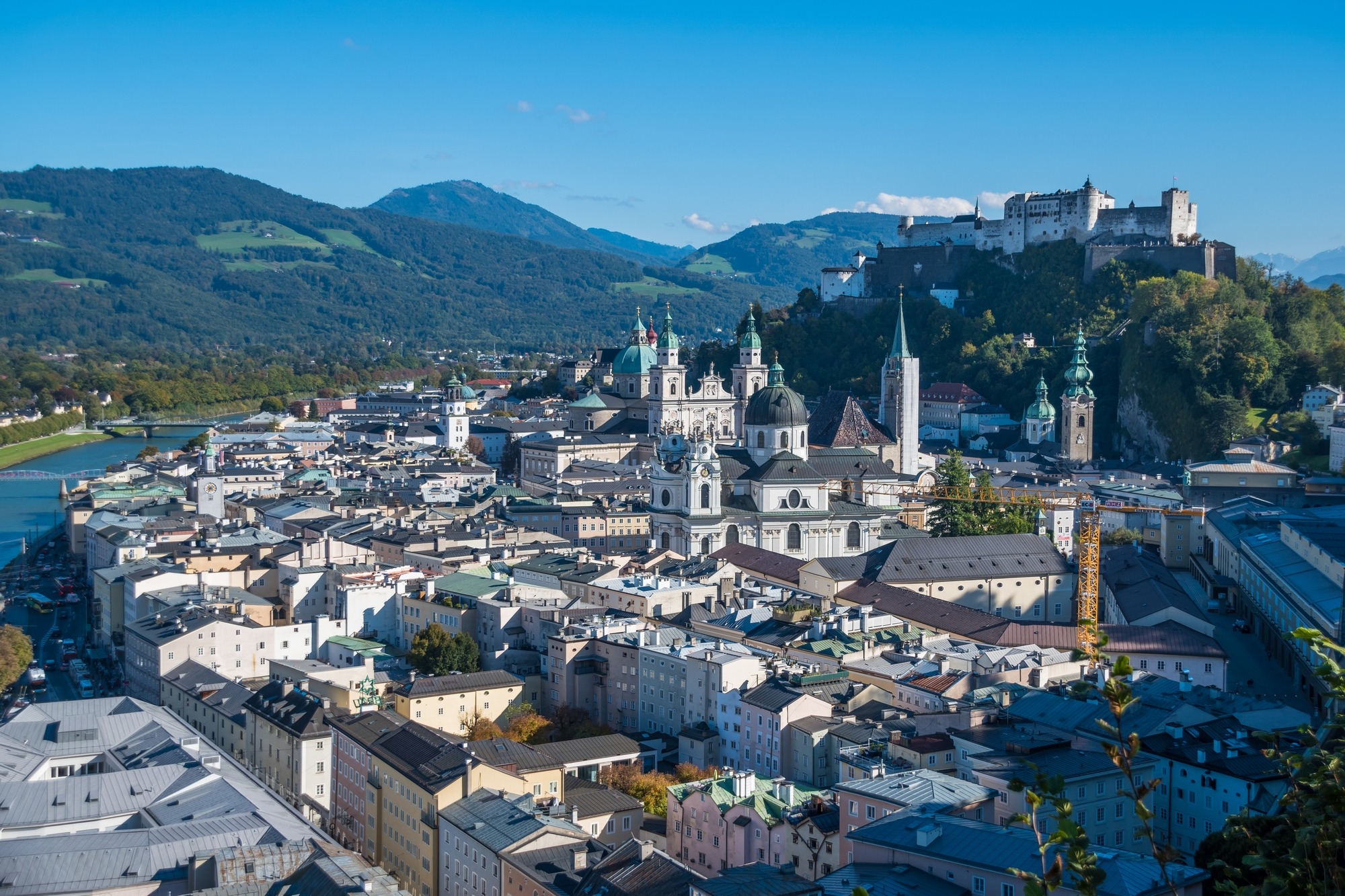 Panoramski pogled na Salzburg